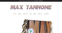 Desktop Screenshot of maxtannone.com