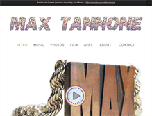 Tablet Screenshot of maxtannone.com